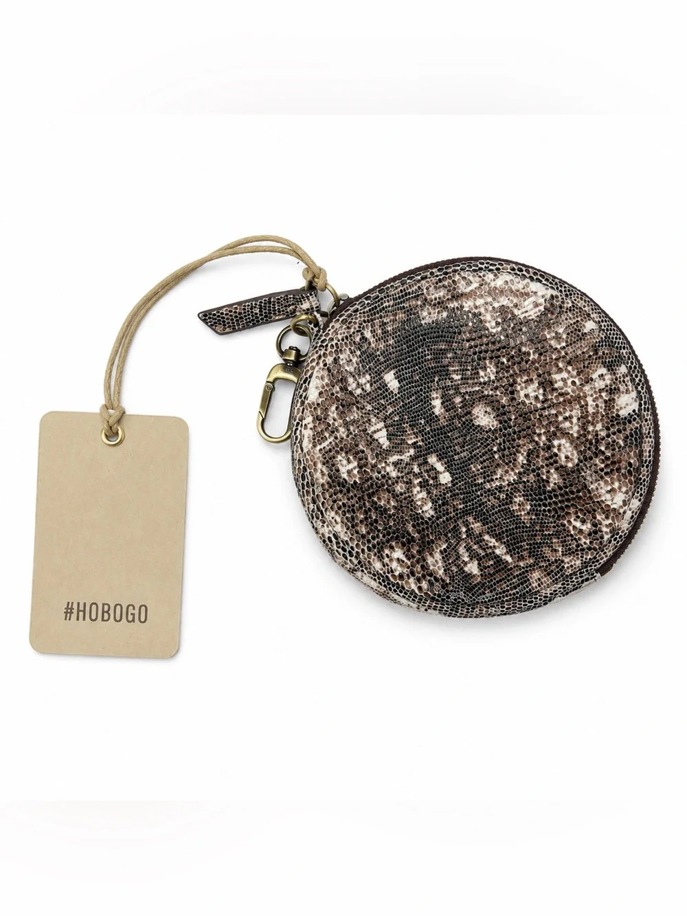 HOBO Revolve Go Round Clip Pouch Lizard Print NWT $58